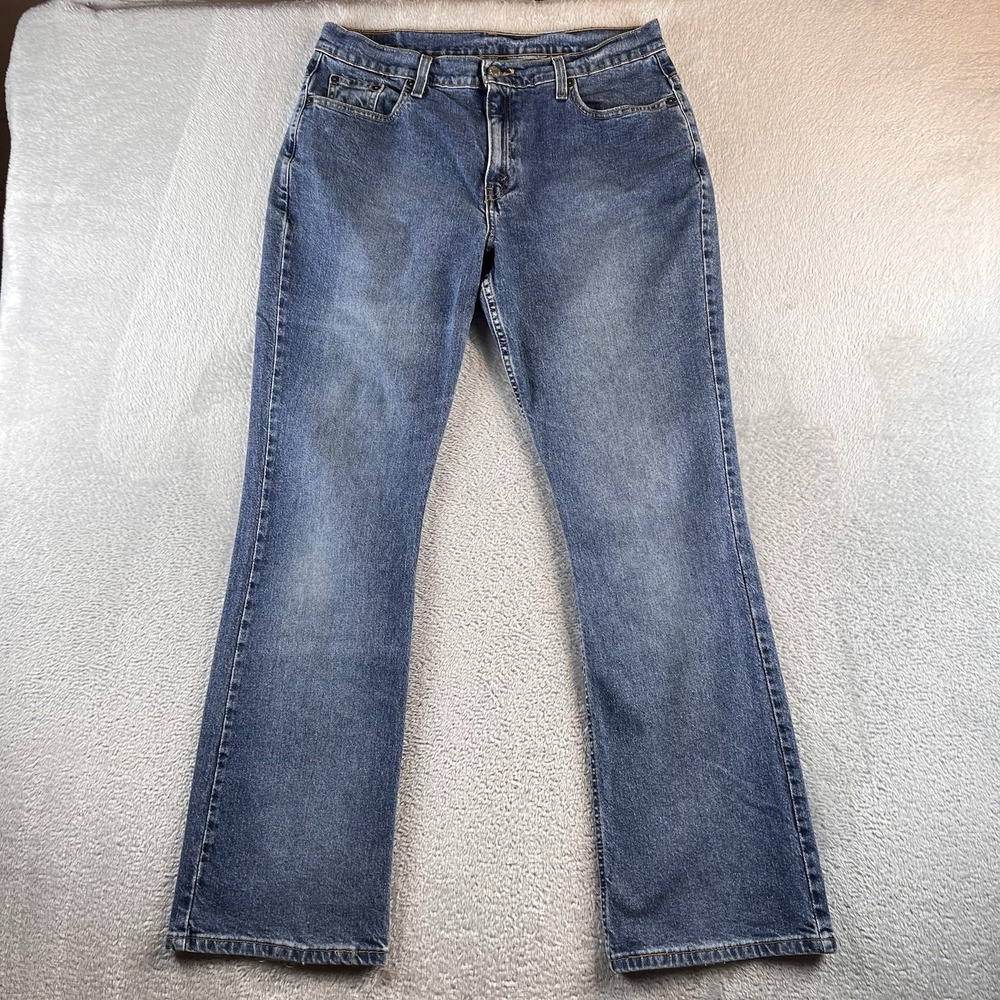 Vintage Levis 515 Bootcut Denim Jeans 12M 32/31 Womens Medium Wash